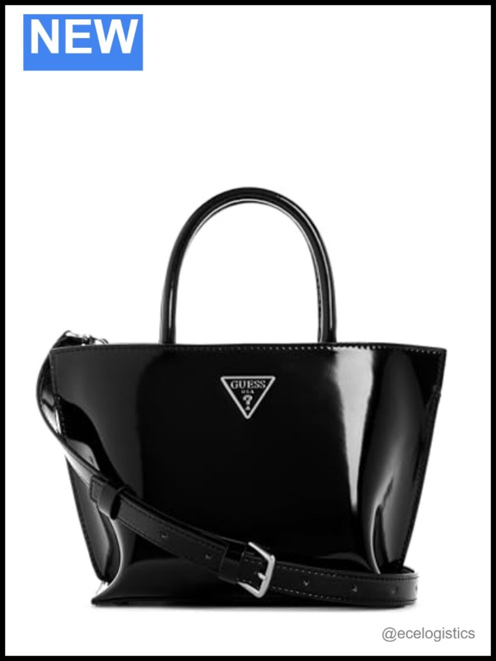 GUESS Arnela Mini Tote Satchel with Top Handles and Zip Pockets